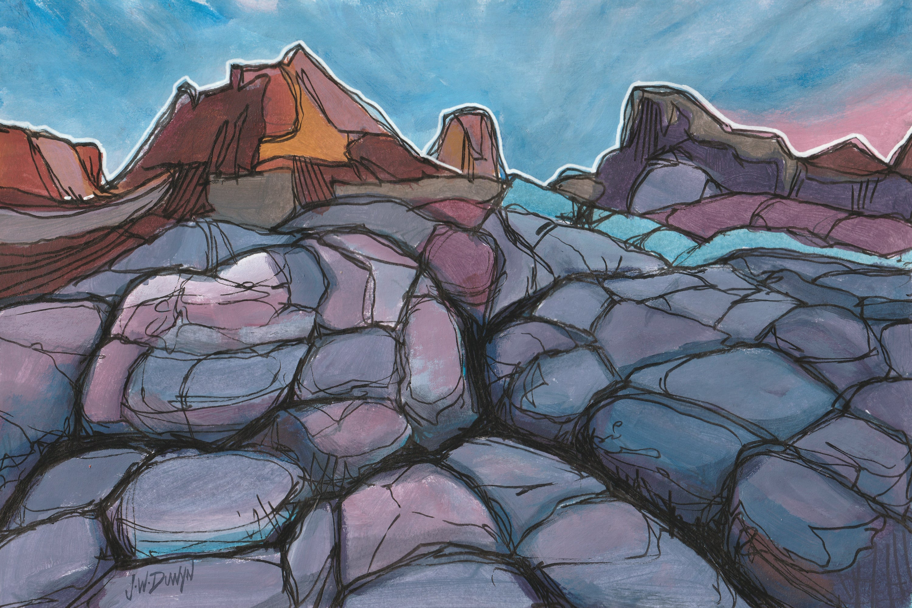 Landscapes: Fissures and Foothills-2