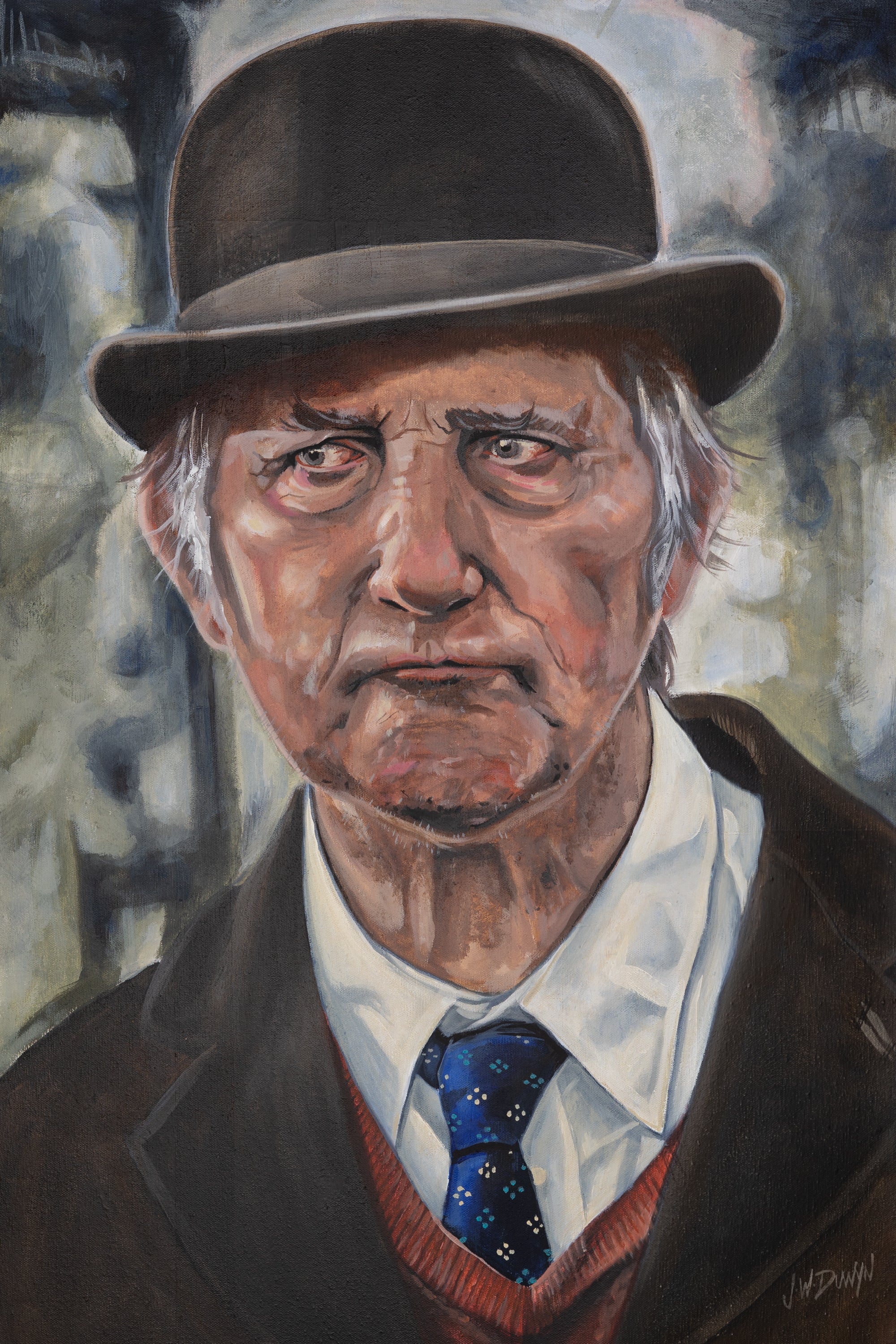 Man In A Bowler Hat (Canvas)-2