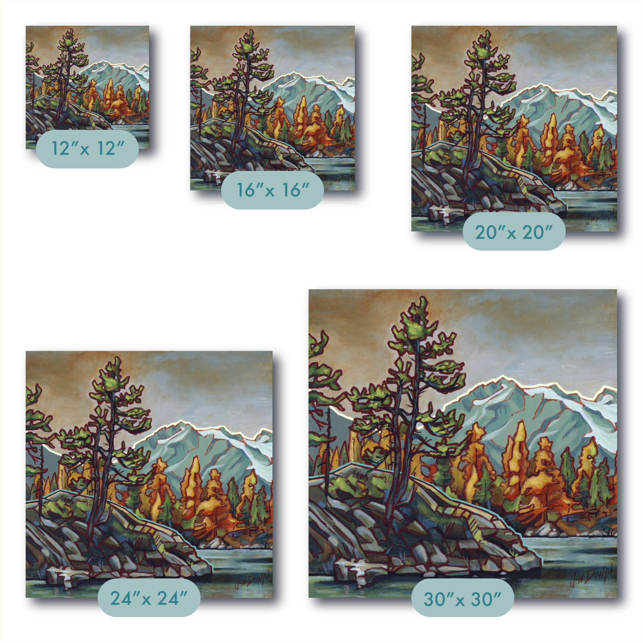 The Rockies No3 (Canvas)-7