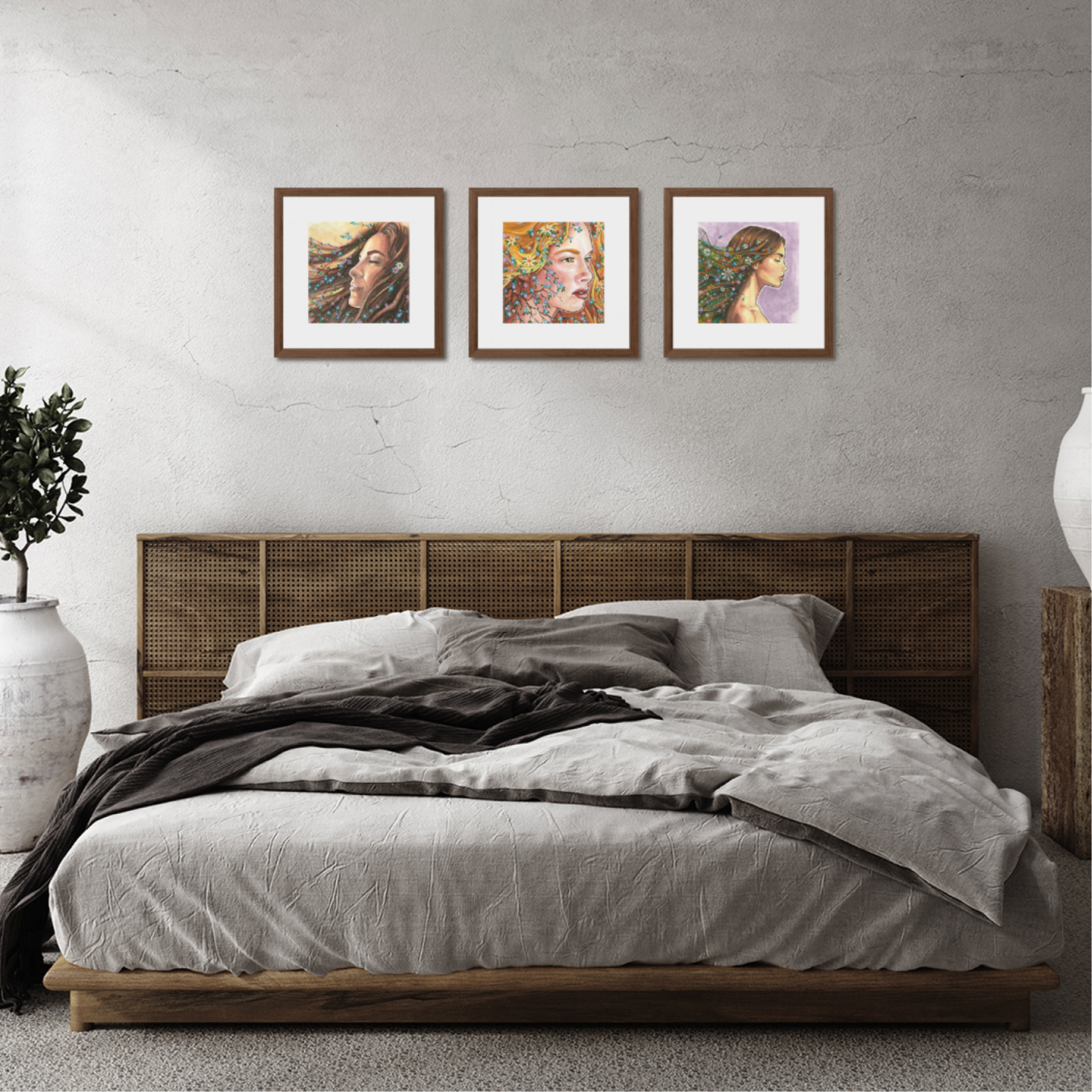 The Goddesses of Nature Collection (three print set)-4