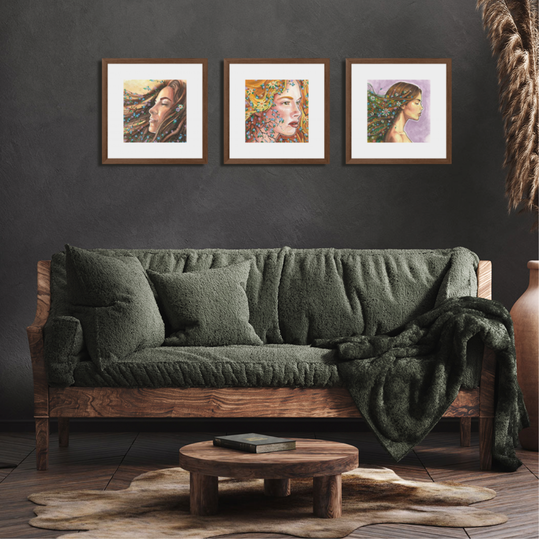 The Goddesses of Nature Collection (three print set)-5
